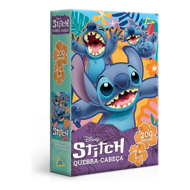 Quebra Cabeça Disney Toyster Stitch 200 Peças