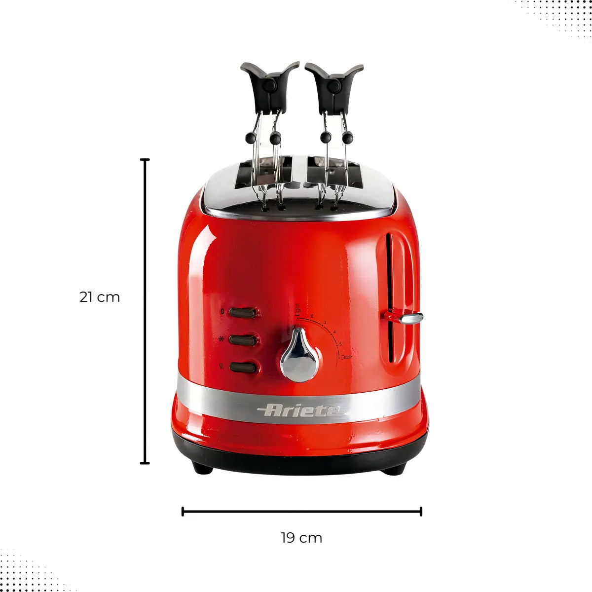 Torradeira Ariete Elétrica Moderna 2 Fatias Vermelho 220v Vermelho