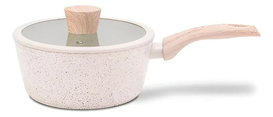 Jogo De Panelas Brinox 4814/100 Indução Ceramic Life Sirius Kit 4 Un Cor Vanilla