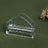 Porta Guardanapos Lyor Radial De Cristal 7,5cm X 12cm Prata