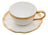 Jogo Xicaras De Chá Com Pires Dubai Porcelana 200ml Branco Wolff Pérola/branco Listras