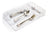 Kit 4 Organizador Modular Multiuso Talheres - Transparente Transparente