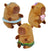 Pelúcia Capivara Moda Praia 35cm - Presente Bubble Tea