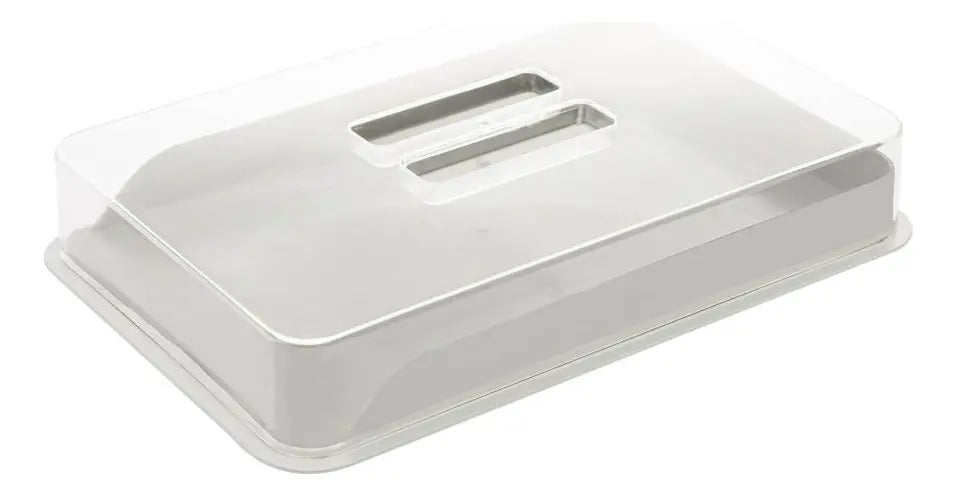 Porta Frios Lyor Off-white E Bambu E Pp Com Tampa Branco