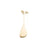 Cj 4 Espatulas De Aco Inox Leaves Dourado - Lyor Dourado