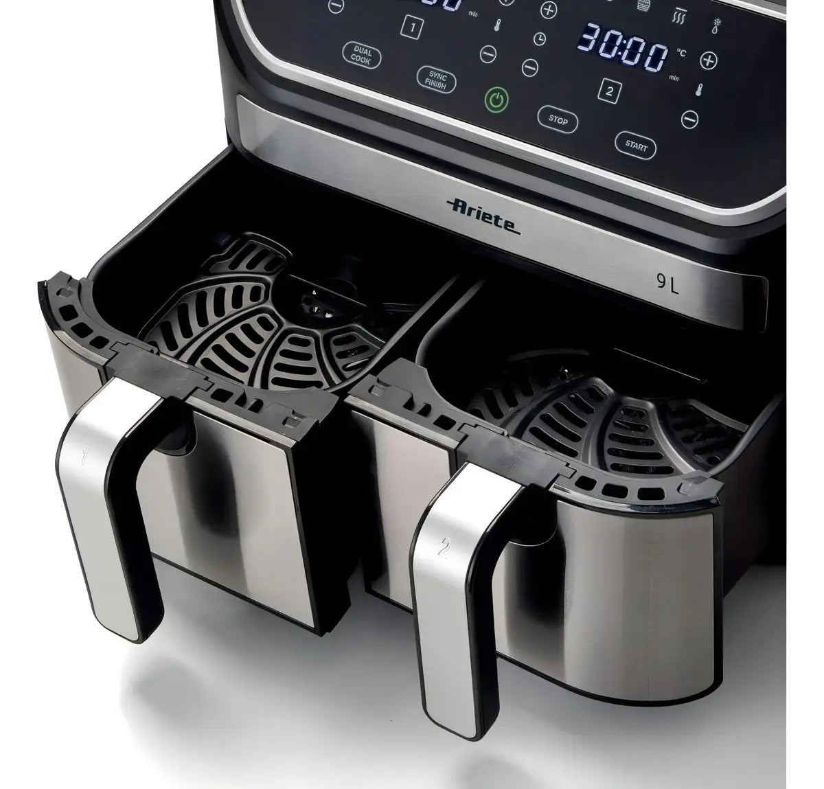 Fritadeira Air Fryer Metal Duplo Cesto Ariete 9 L 2100w Prateado 220v