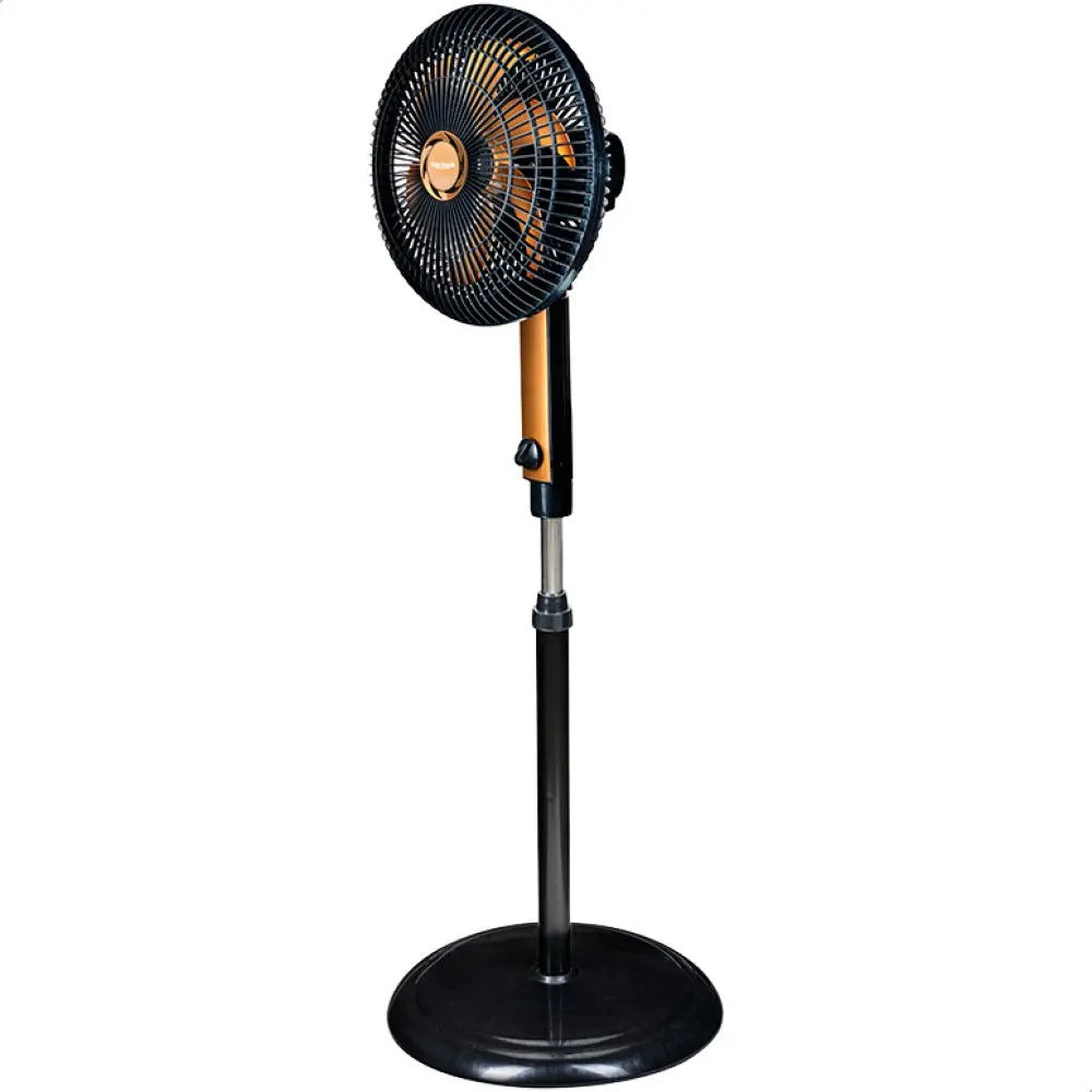 Ventilador Pedestal Coluna Pé Osc 30cm Turbo 220v Ventimais Preto Marrom-claro Plástico 6