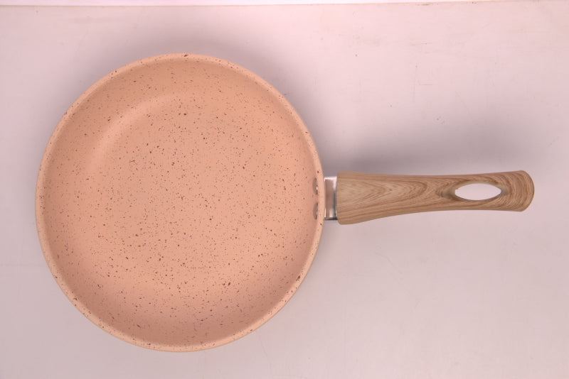 Frigideira De Indução Em Alumínio Com Revestimento Cerâmico  Bege