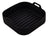 Forma Quadrada De Silicone Para Air Fryer 20x7cm Preta Lyor