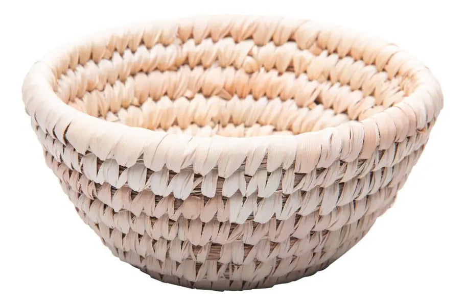 Bowl Lyor Braid De Fibra Natural 13cm X 13cm X 6cm Natural