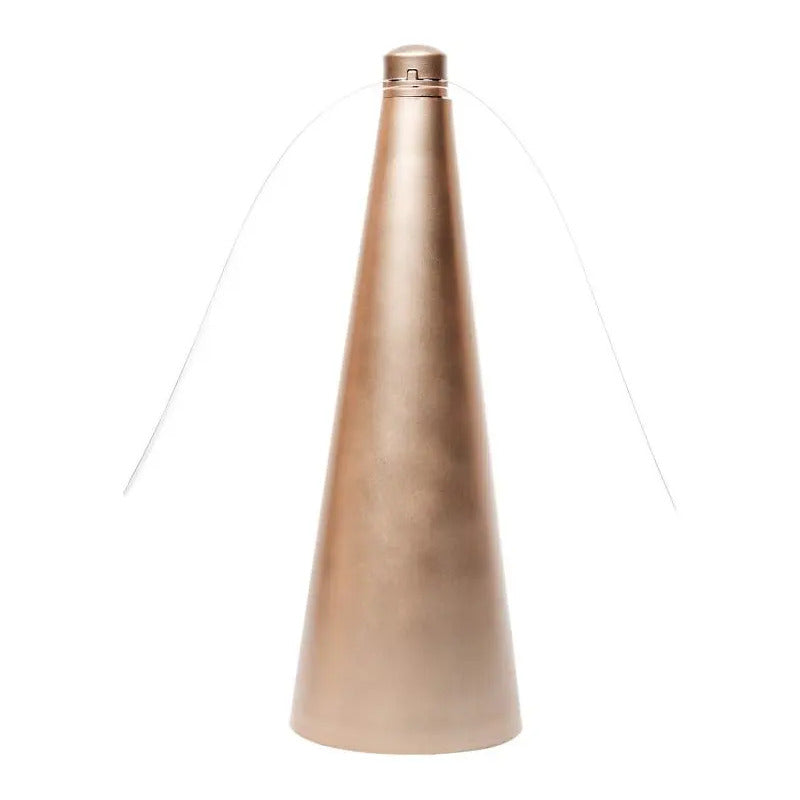 Ventilador Repelente De Mesa Dourado - Lyor 15 Cm Dourado Plástico 2