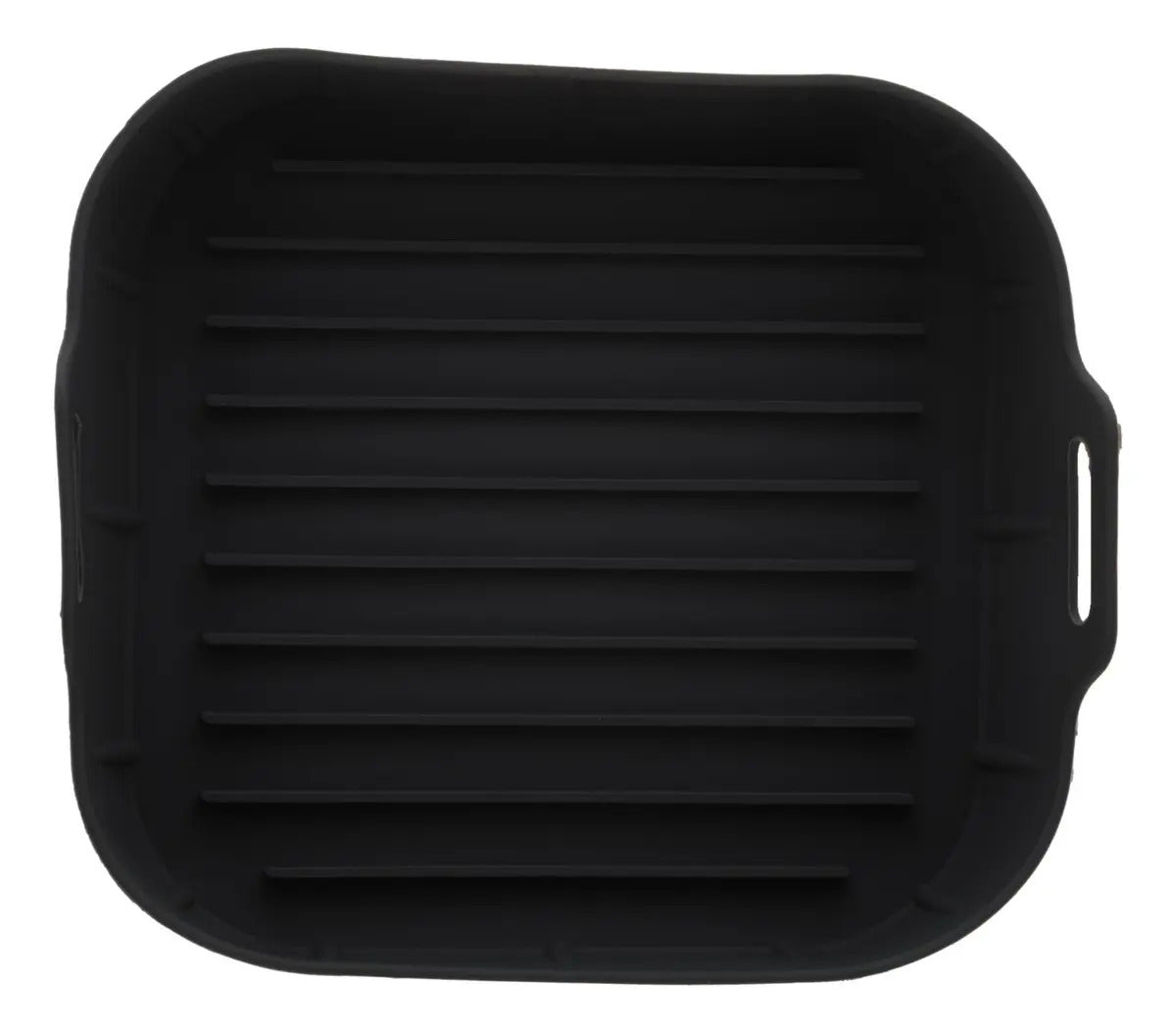 Forma Quadrada De Silicone Para Air Fryer 20x7cm Preta Lyor