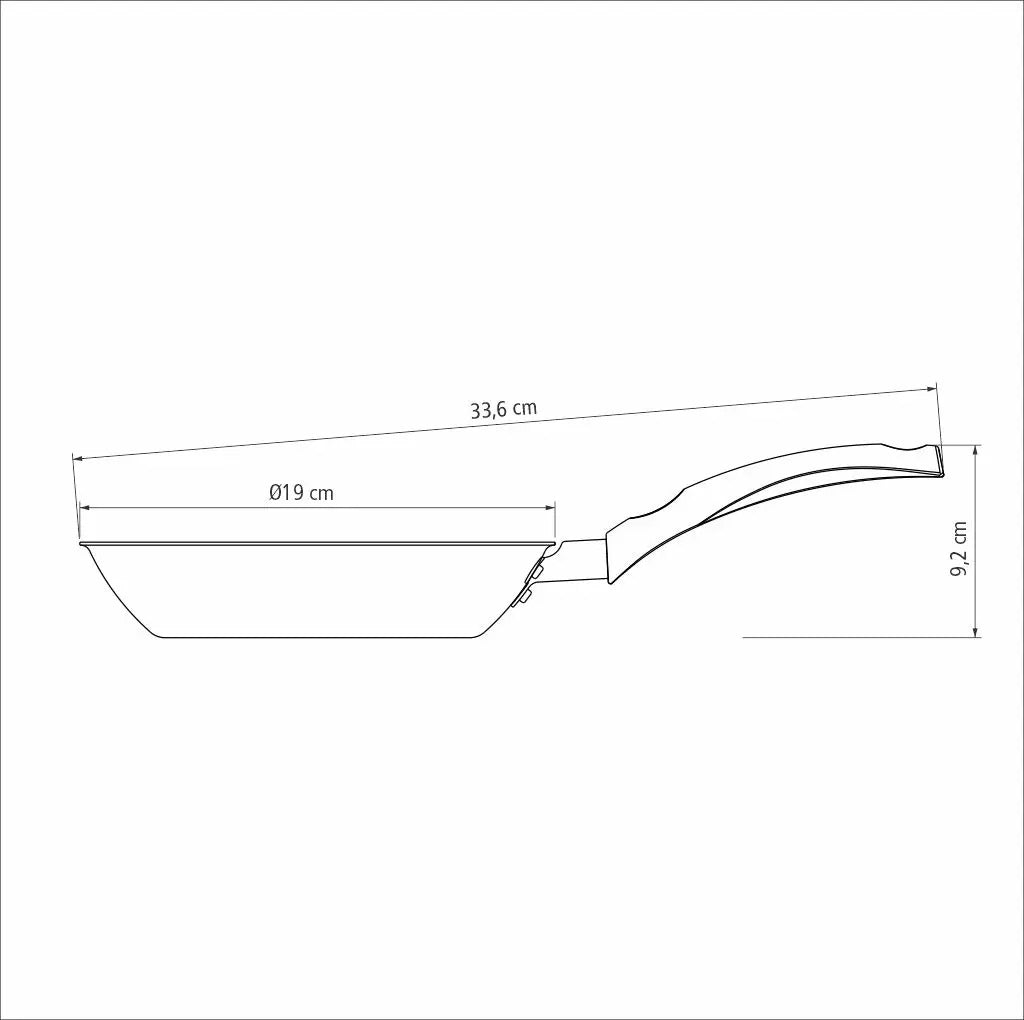 Frigideira Antiaderente Turim Tramontina 18 Cm 0,7 Litros, Cor Chumbo