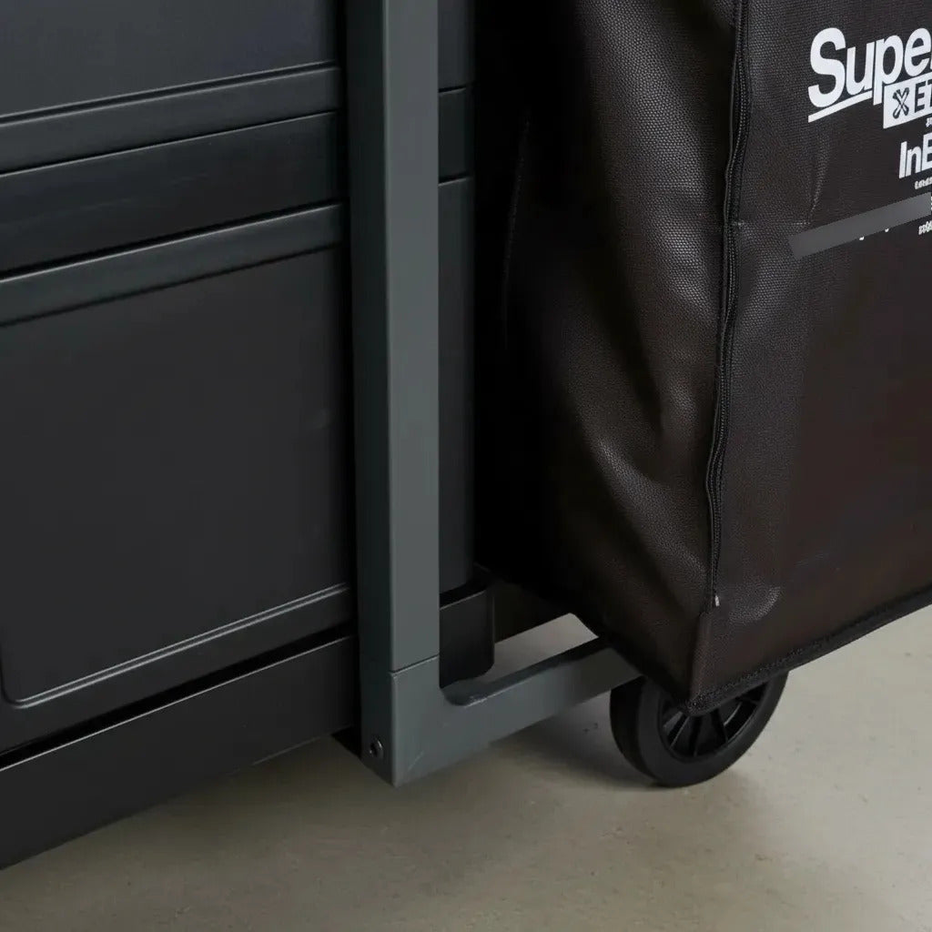 Carro Funcional De Limpeza Superpro Bettanin Com Bolsa Preta Preto