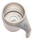 Caneca Mixer De Aço Inox Com Tampa Branca 440ml Lyor N/a