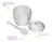 Meleira Vidro Cristal Colmeia 210ml Com Tampa Pegador Importss