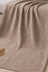 Manta Jacquard Decor 1.35 X 1.80m Caqui Vitalicia-bella & Co Cáqui Listras