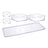Kit 5 Organizadores Multiuso Transparente Com Encaixe 36,5cm