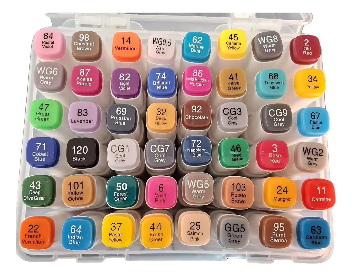 Magic Canetas Ponta Dupla Art Marker 48 Cores Vibrantes Bobbie Goods Diversas Cores