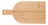 Tábua Decorativa Aura 39cm X 20cm X 1,5cm Bambu - Lyor Geométrico Marrom-claro