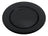 Sousplat Lyor Opala Preto Luxo Plástico 33cm Preto Liso
