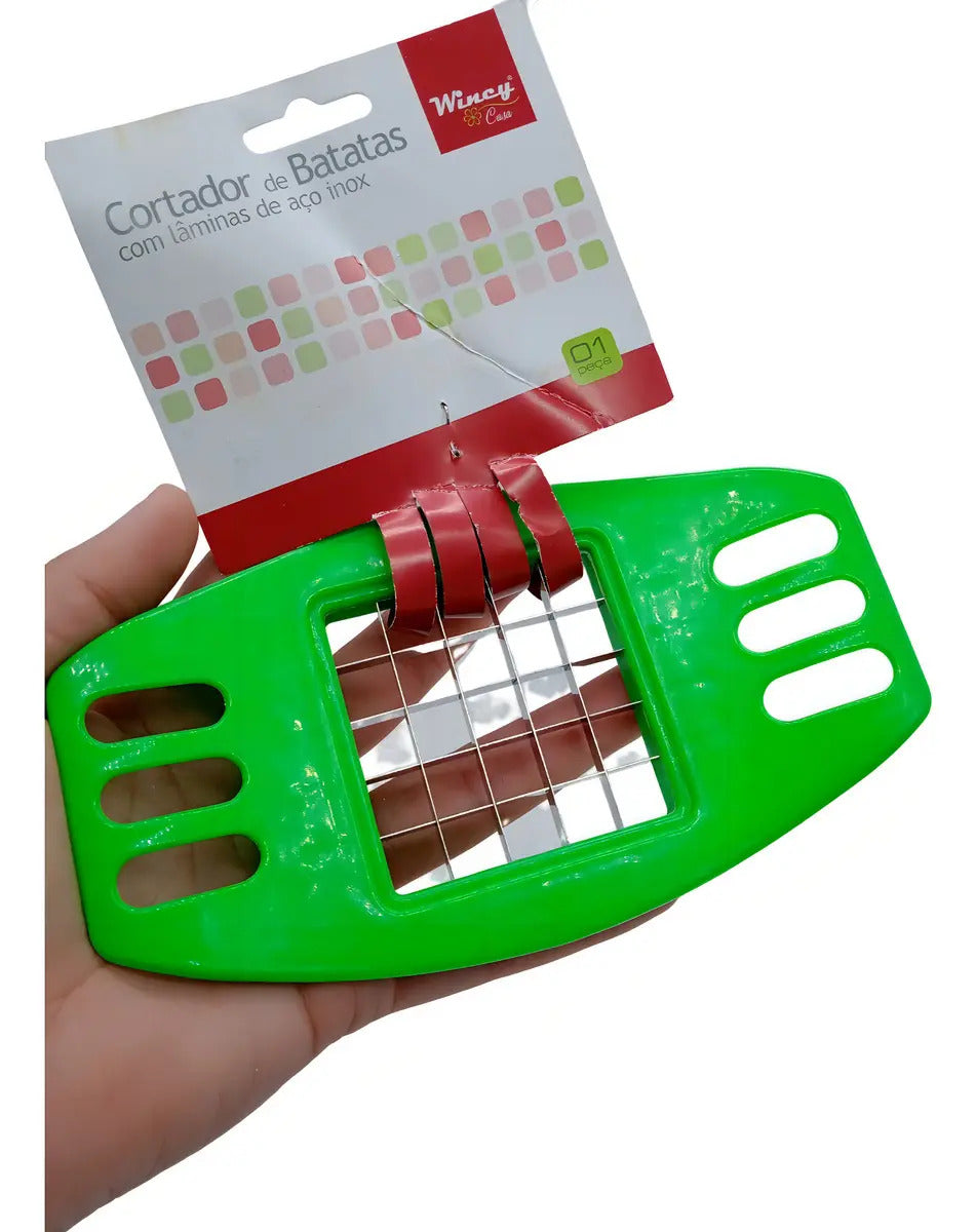 Cortador De Legumes Wincy Fatias Palito Lâmina Aço Inox Corpo Plástico