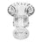 Lyor Renaissance Vaso Com Pé De Vidro 14 Cm Transparente