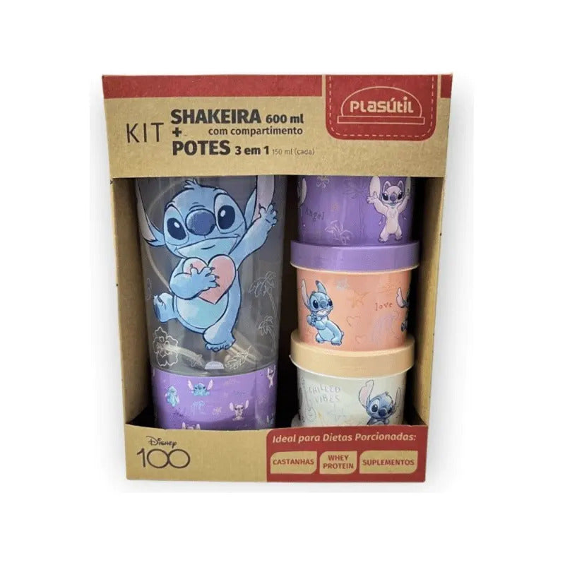 Kit Presente Plasútil Shakeira Térmica E Potes 3 Em 1 Lilás 150ml Lilás Esmalte