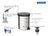 Lixeira Com Pedal New Tramontina 12l Aço Inoxidável Preta Grafite