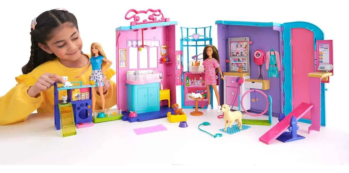Conjunto De Jogos Barbie Set De Juego Pet Care Multicolorido Multicolor