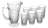 Jarra Com 6 Copos Lyor Deli Diamante De Vidro 1l/300ml Incolor