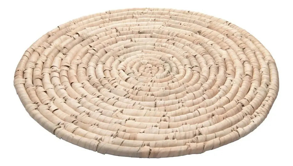 Sousplat Lyor Braid De Fibra Natural 35cm Natural Liso