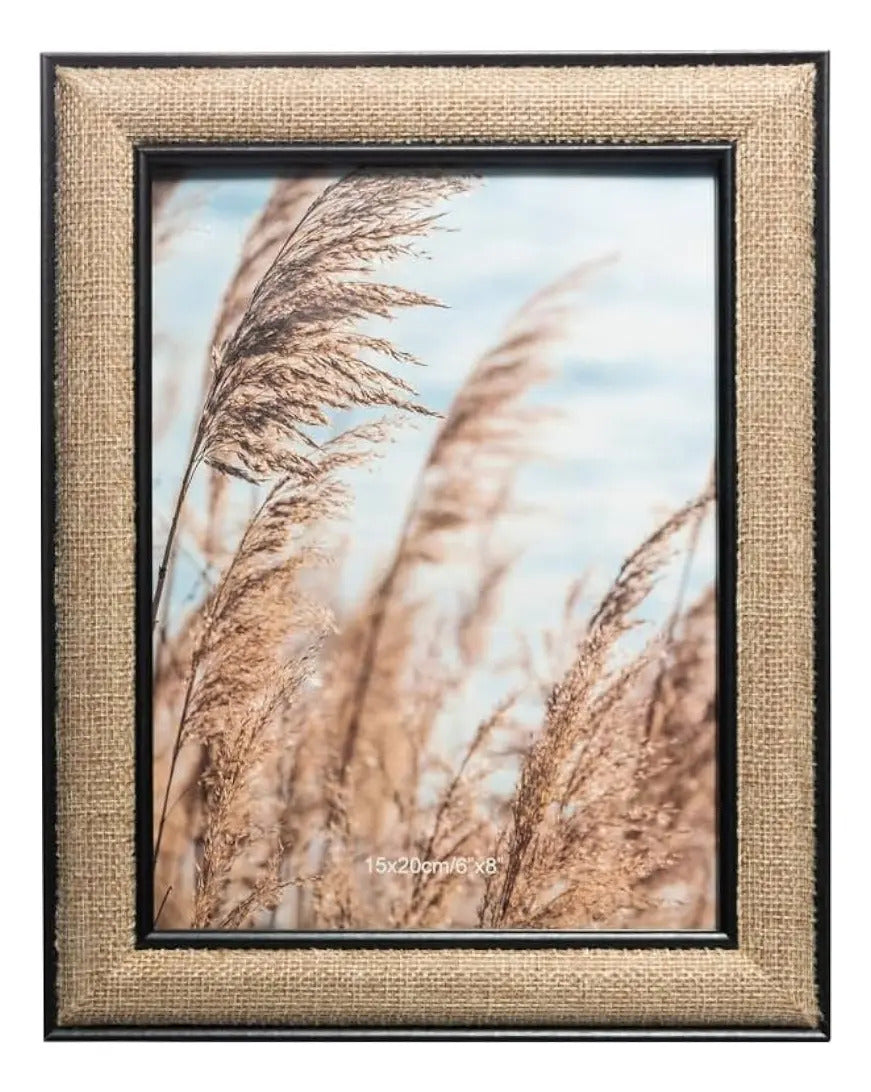 Porta-retrato De Mdf Preto Jute 15cm X 20cm - Wolff Preto