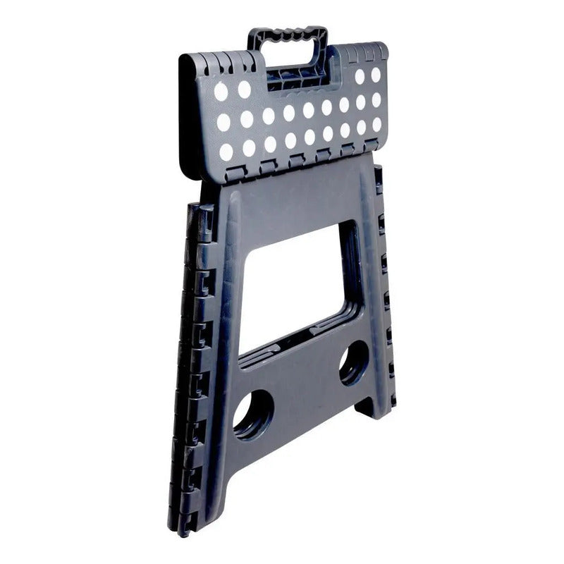 Banco Dobrável Lyor De Plástico Cinza 39cm
