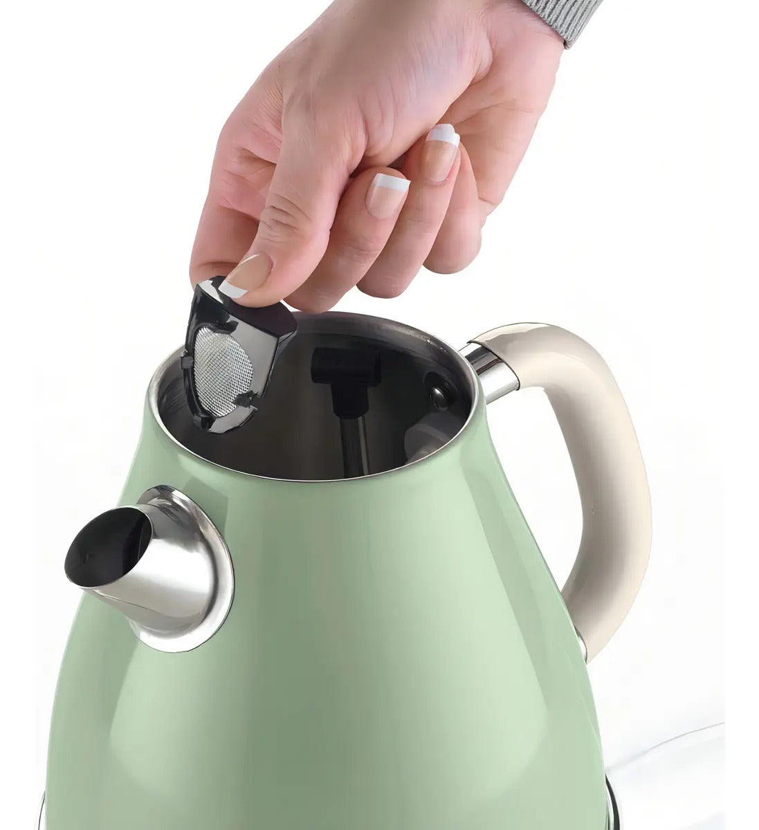 Chaleira Elétrica Ariete Vintage Verde 1,7 L Base 360°c 220v