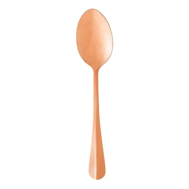 6 Colheres Para Mesa Lyor Positano De Aço Inox Rose 18cm Rose