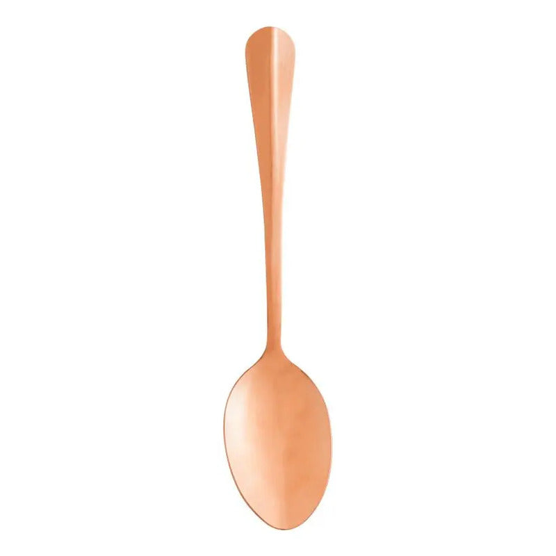 6 Colheres Para Mesa Lyor Positano De Aço Inox Rose 18cm Rose