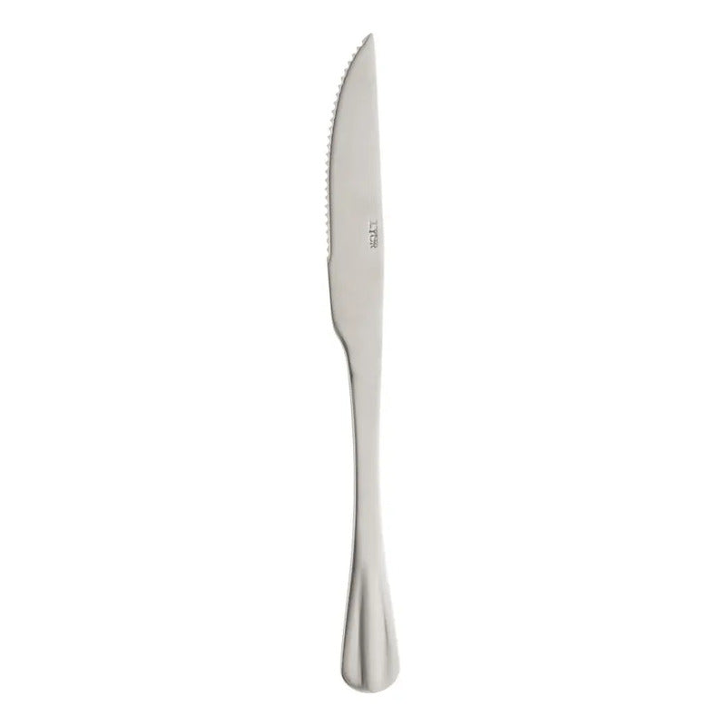 6 Facas Para Churrasco Lyor Positano De Aço Inox 23cm Dourado