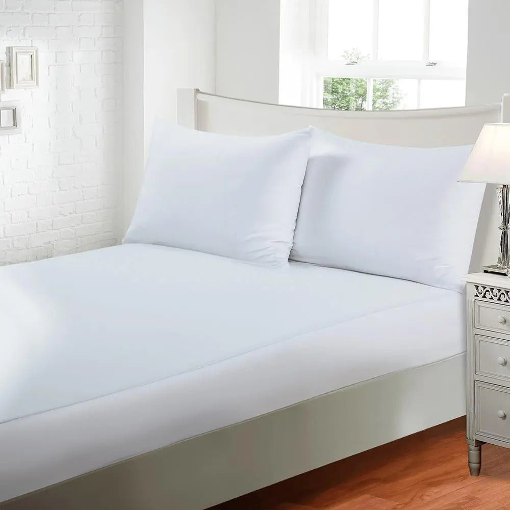 Jogo Cama Casal 3 Peças Toque De Seda Maciez De 300 Fios Branco