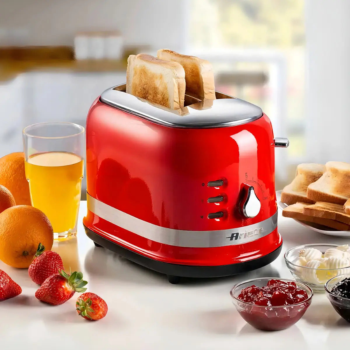 Torradeira Ariete Elétrica Moderna 2 Fatias Vermelho 220v Vermelho