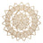 Lugar Americano Lyor Palm De Fibra Natural Mandala 35cm Âmbar Liso