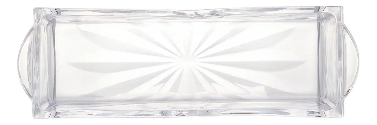 Porta Talheres De Cristal Linha Dublin - Lyor Transparente