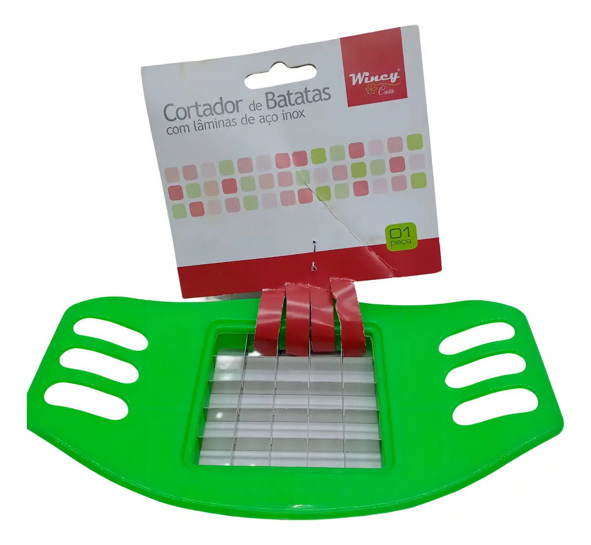 Cortador De Legumes Wincy Fatias Palito Lâmina Aço Inox Corpo Plástico