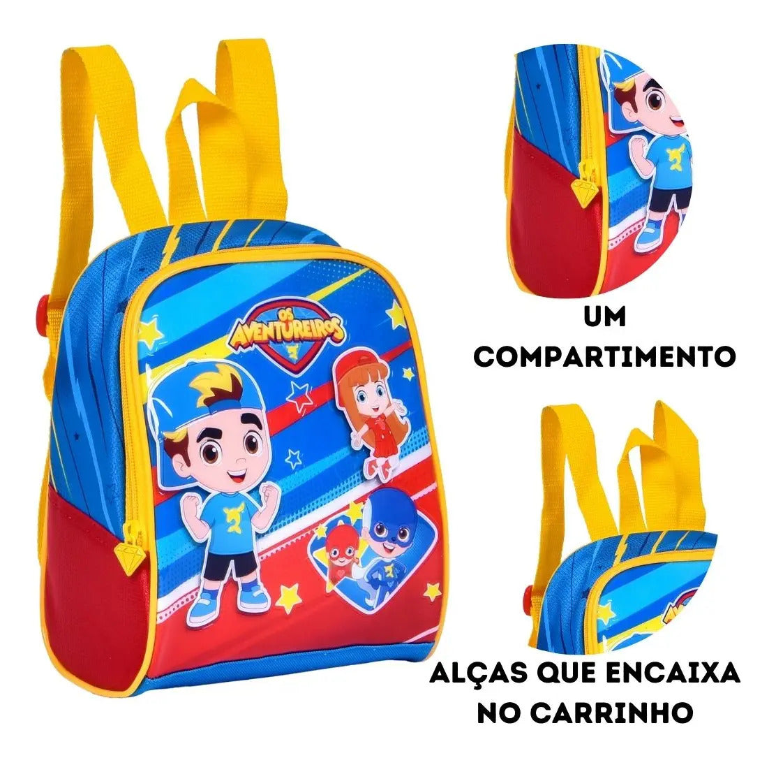 Clio Lancheira Aventureiros Poliéster Térmica 6l 25x20x11cm Cor Amarelo Escuro Luccas Neto