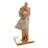 Escultura Decorativa De Família Em Resina Dourada  20cm Dourado