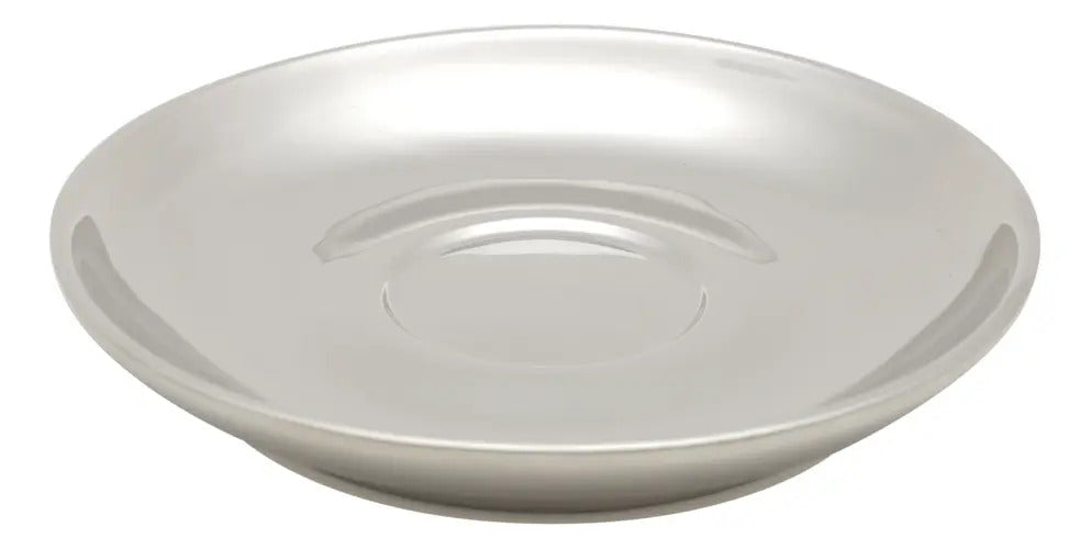 Cj 6 Xicaras Cafe Porcelana C/pires C/suporte Prata 90ml Preto Direito