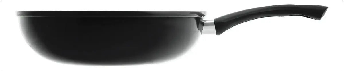 Frigideira Grande Wok Indução Preto 28cm - Lyor Preta
