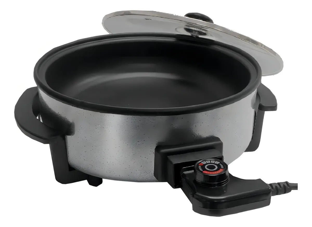 Panela Eletrica Mangiare 1500w 30cm Prepara Tudo - Agratto Preto 220v 60 Hz