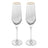 2 Taças Cristal Champagne 300ml Borda Dourada Taj Wolff Não Aplica
