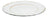 Sousplat Patinado Lyor Moon Branco De Plástico 33cm